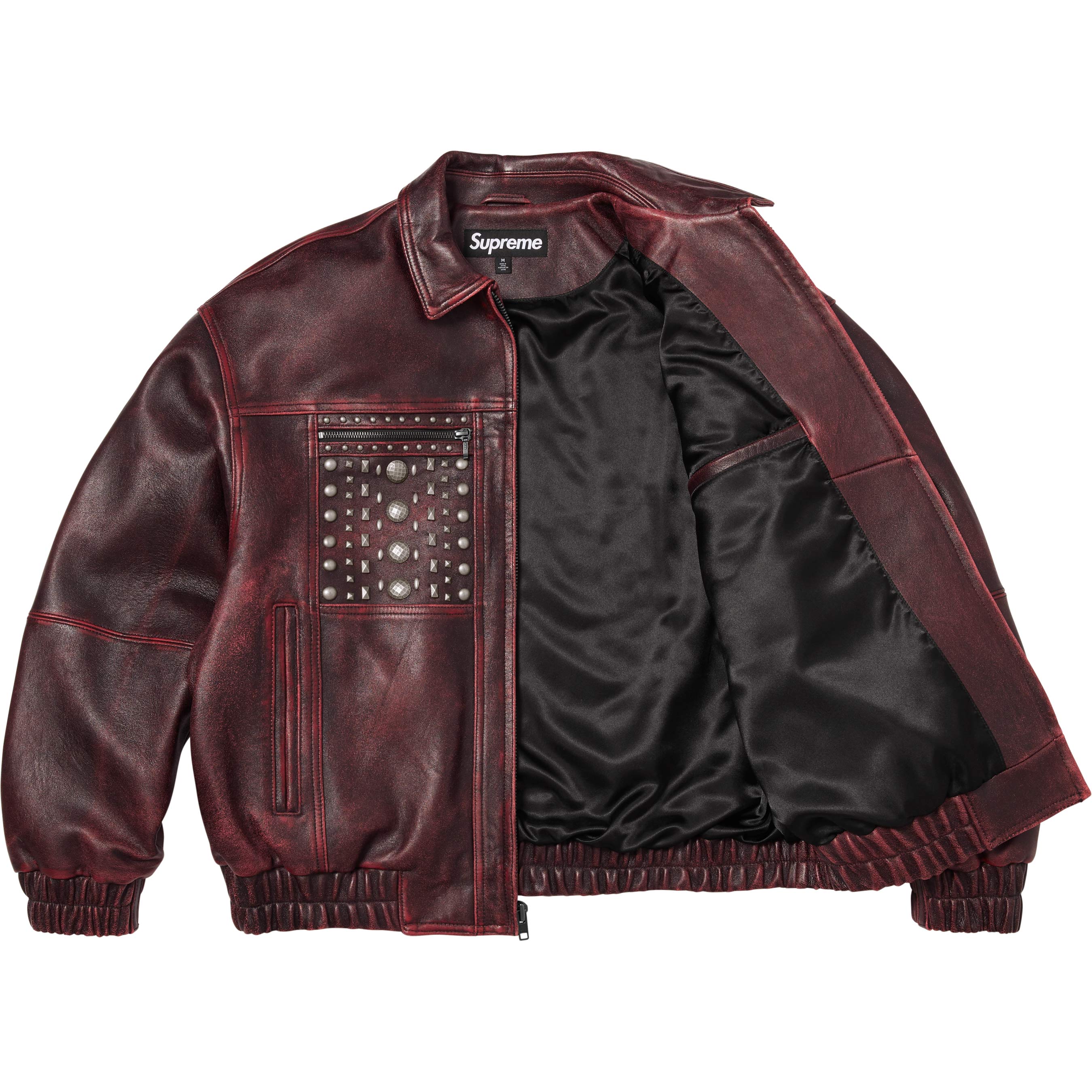Multi Studded Leather Jacket view 2